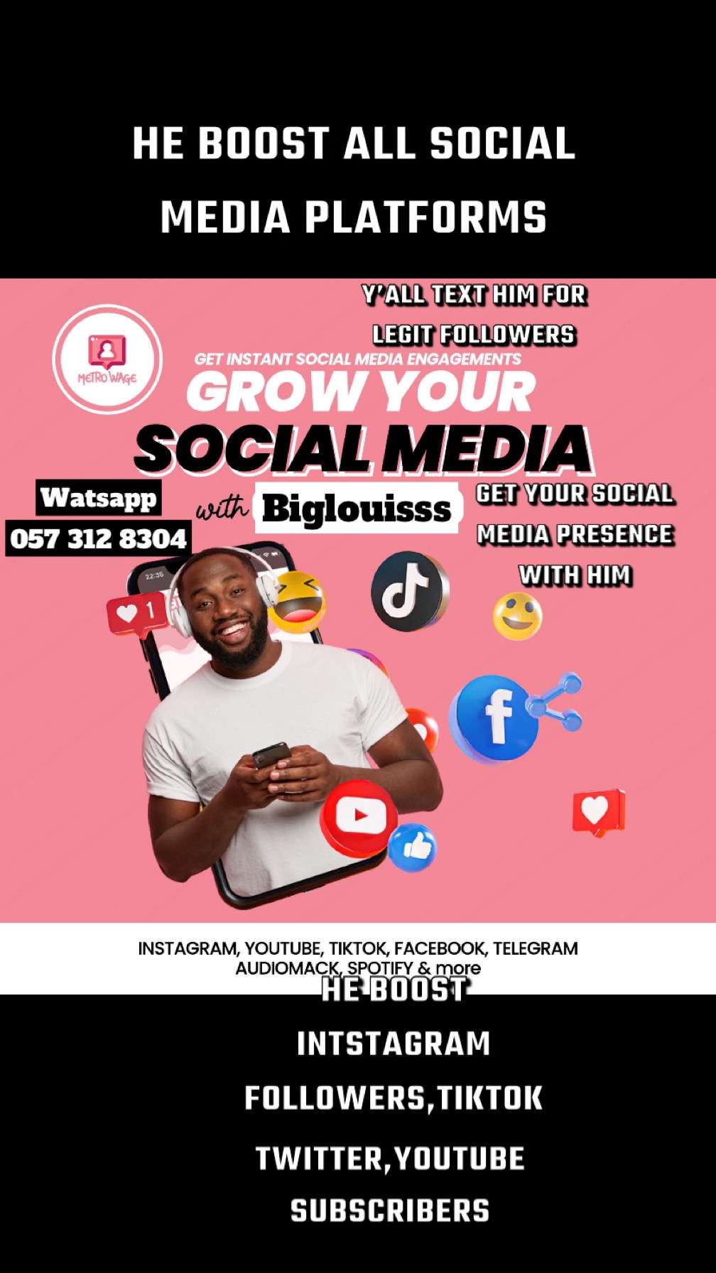 Boosting of all social media platforms