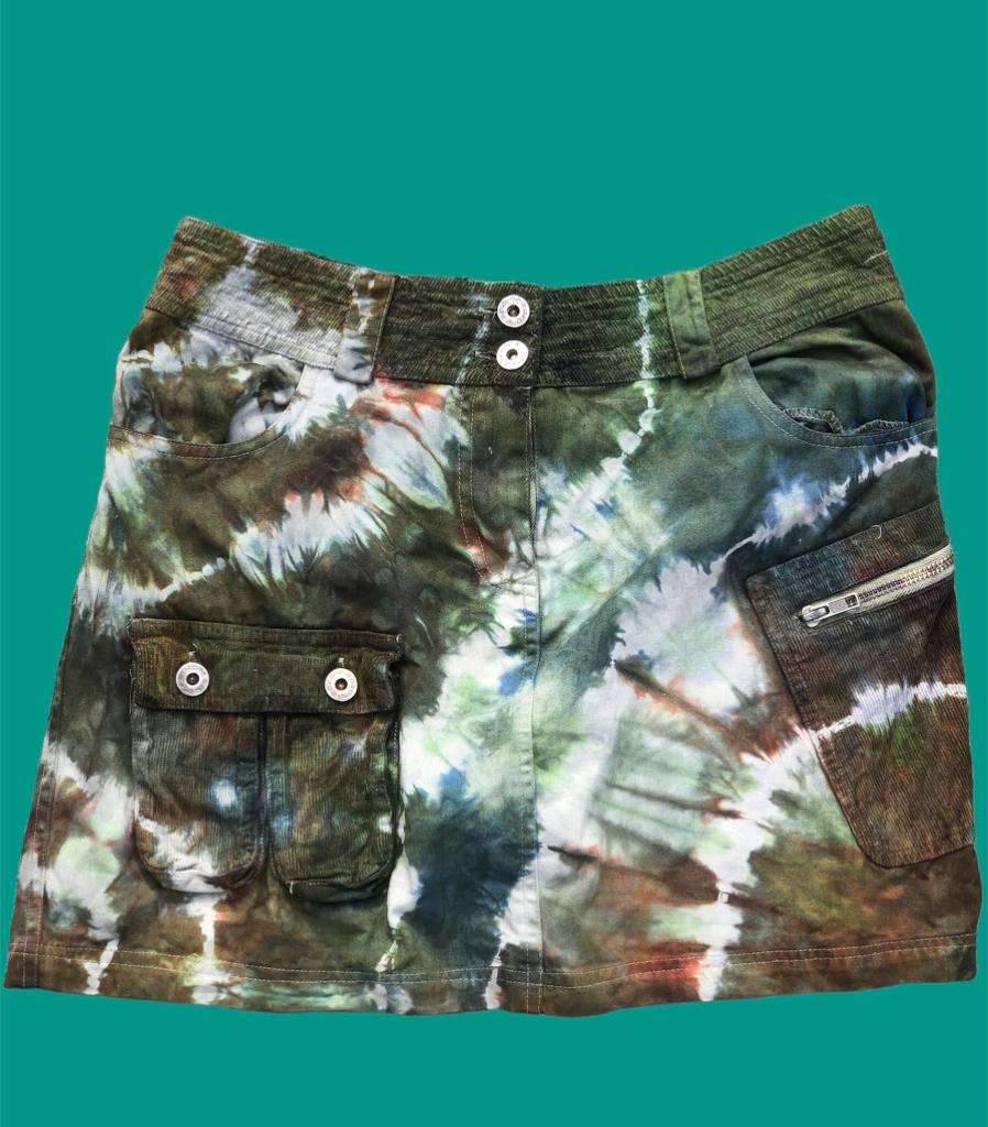 Tie and dye shorts