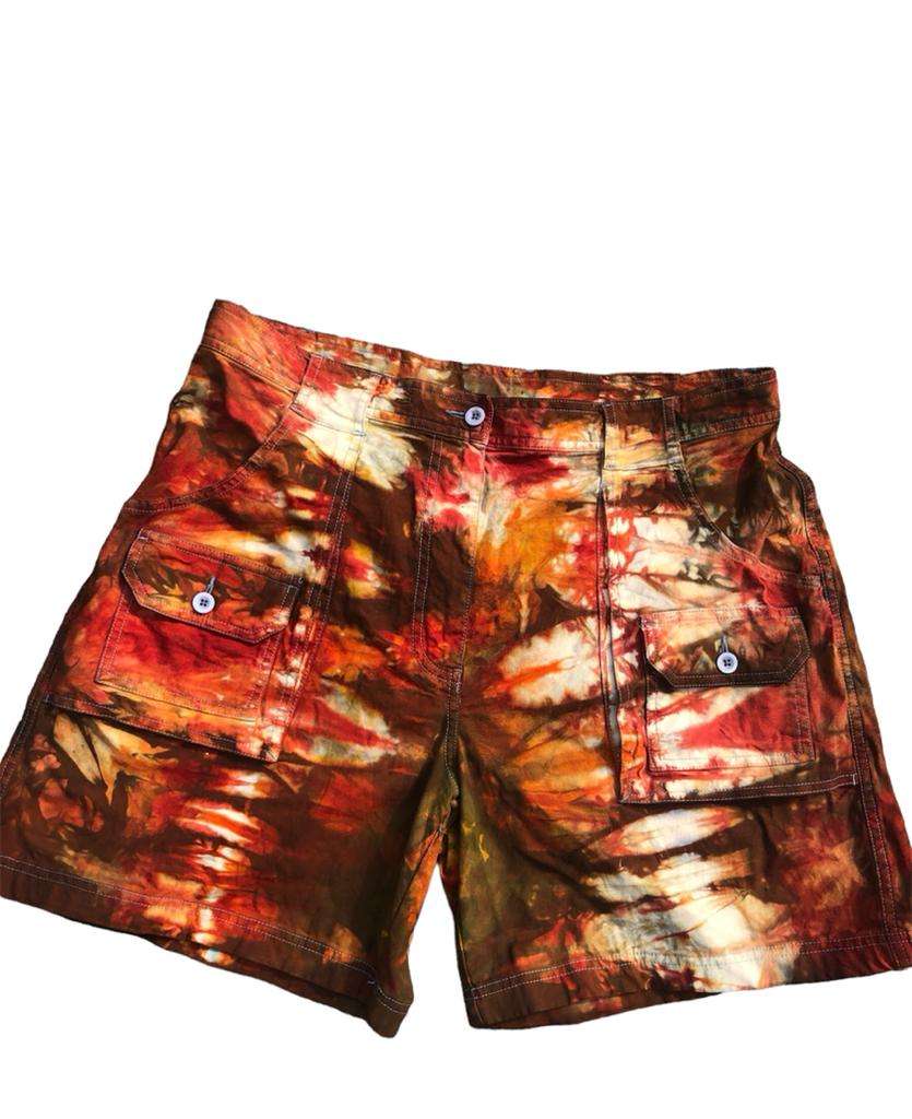Tie and dye shorts