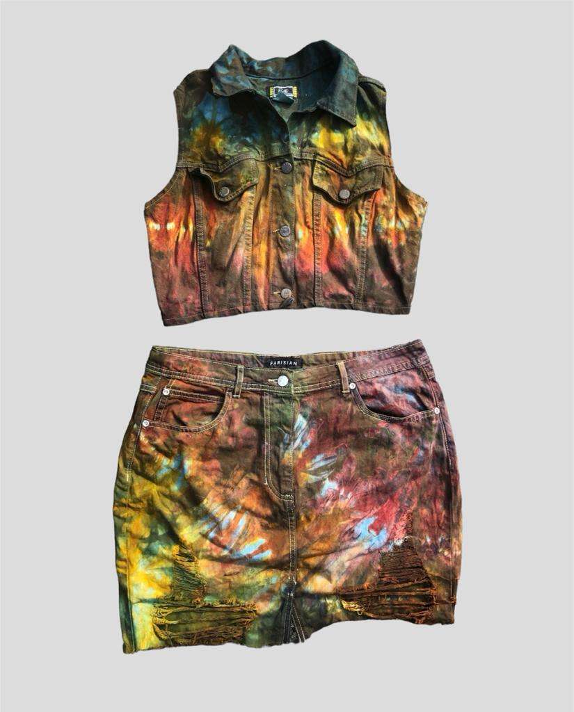Tie and dye side pockets