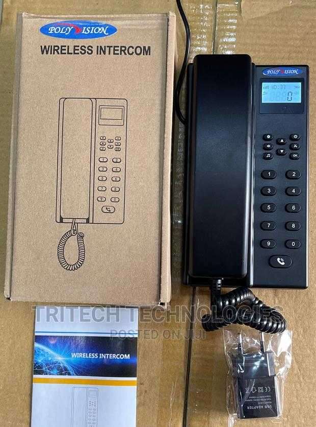 Wireless intercom telephone.