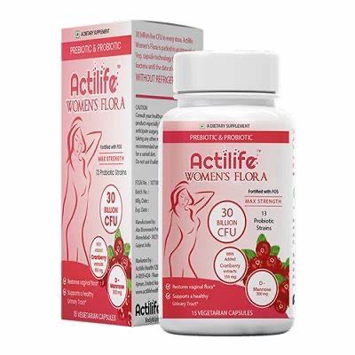 Boric acid and Actilife probiotic