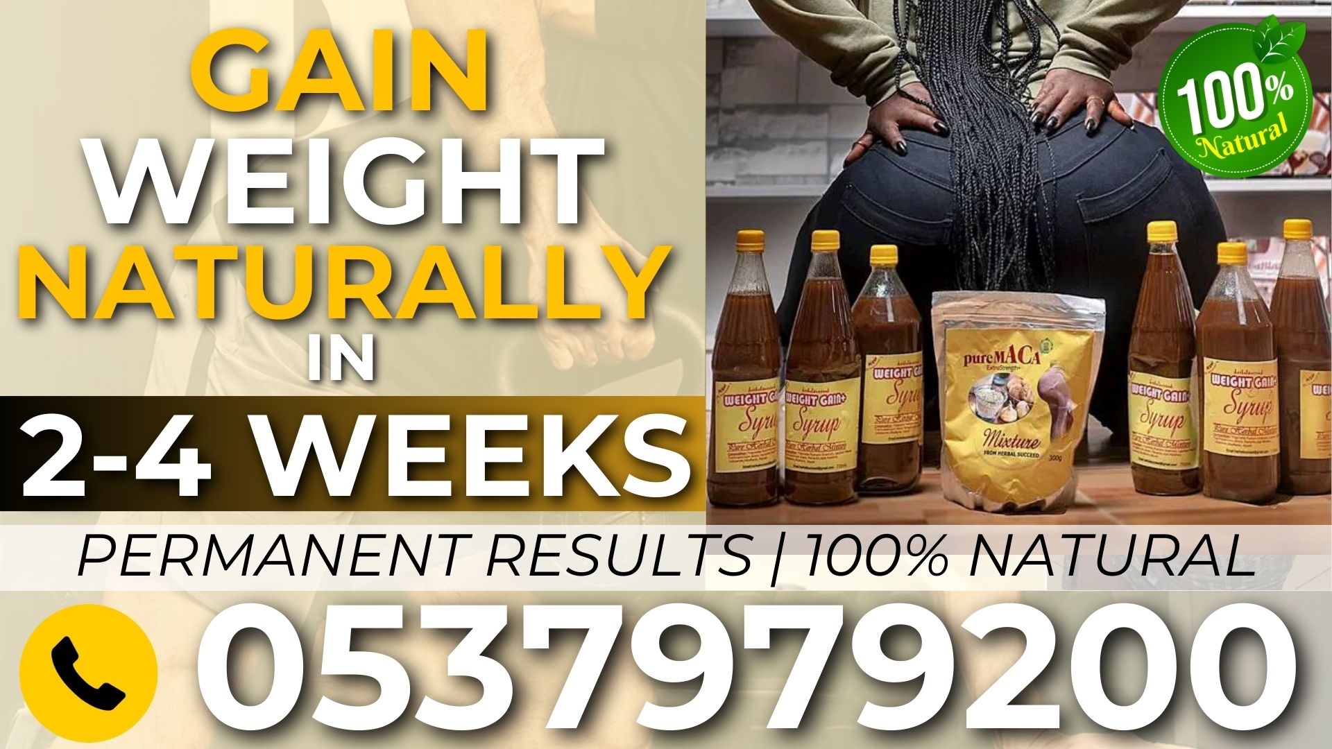 Herbal Succeed Weight Gain Syrup in Ghana, Accra, Kumasi, Tamale