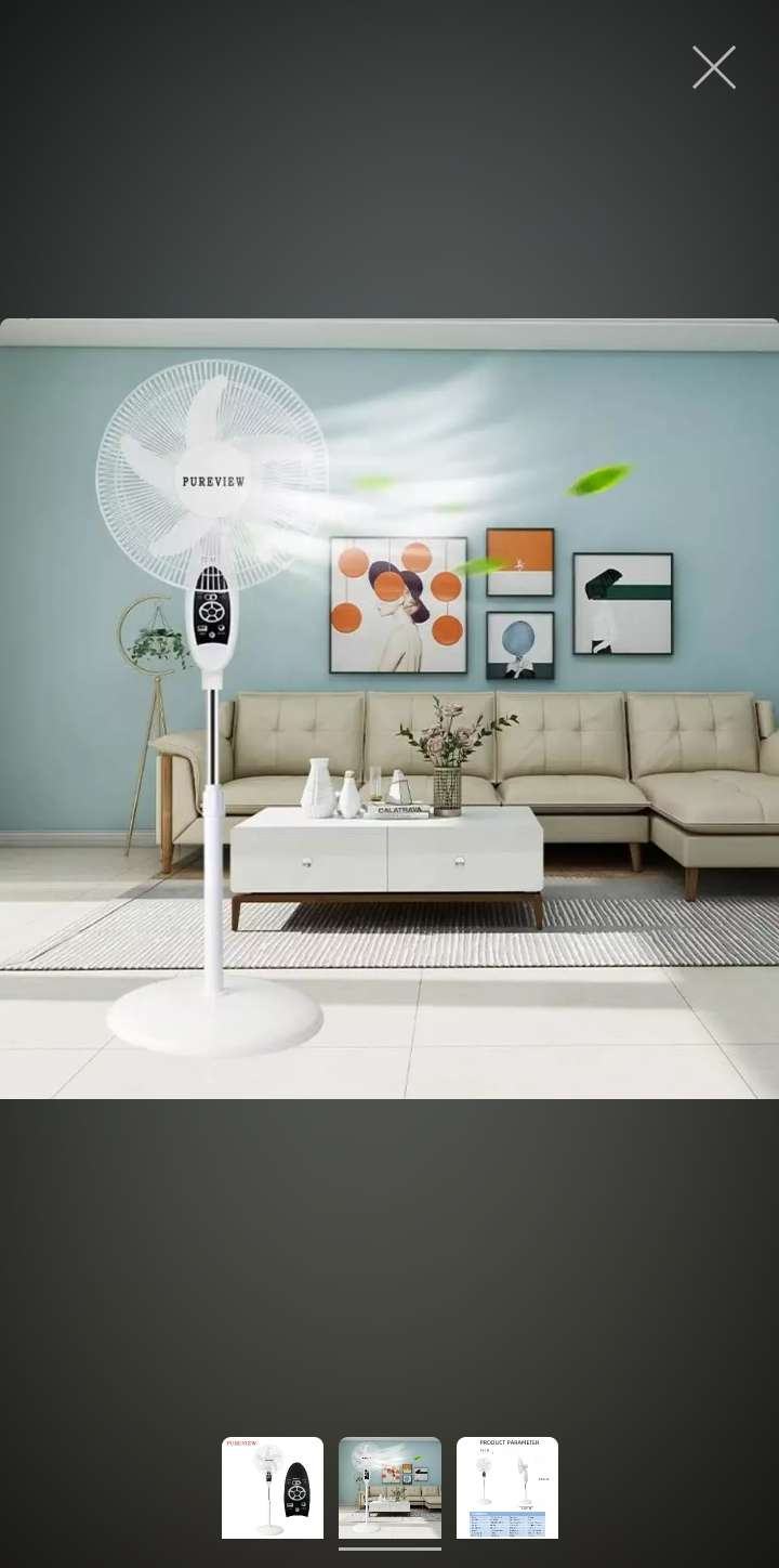 Rechargeable standing fan