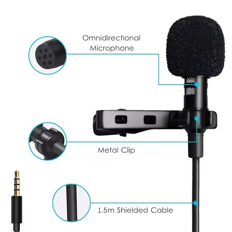 High Grade Quality Lapel Mic For Phones, Tablets