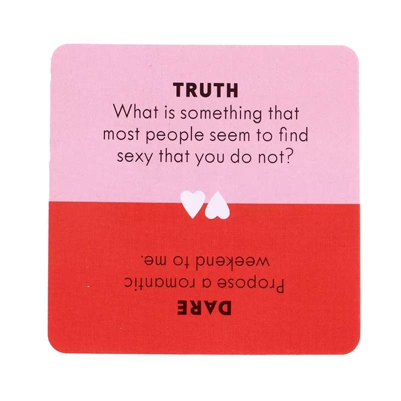 Truth Or Dare Game Cards